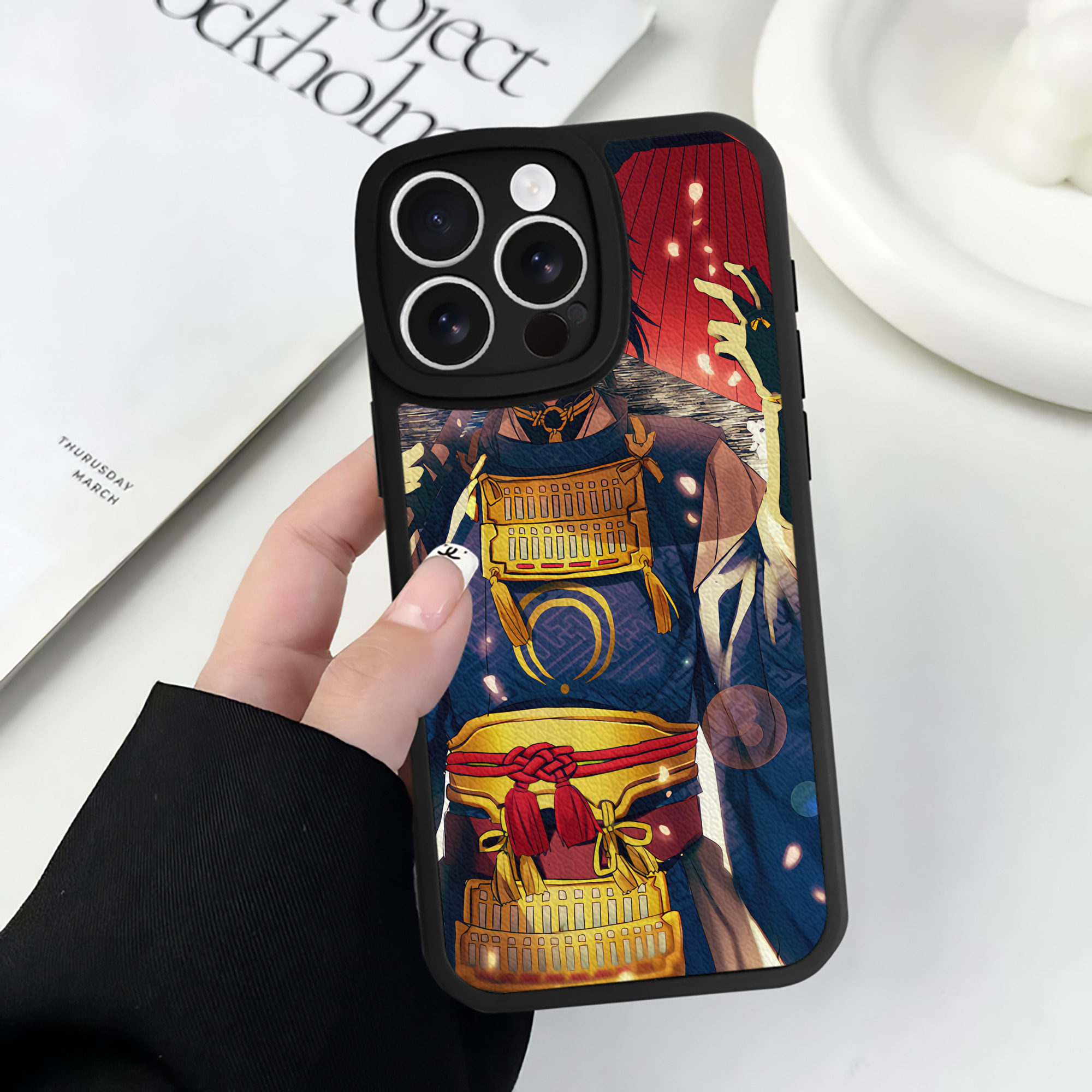 （画像用） 刀剣乱舞 Touken Ranbu 【iPhone 16シリーズ対応】シリコンスマホケース（レザー調） 材質：シリコン